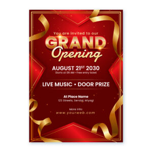 Grand Opening Framed Flyer